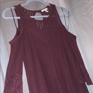 LC Open Shoulder Oversized Sweater